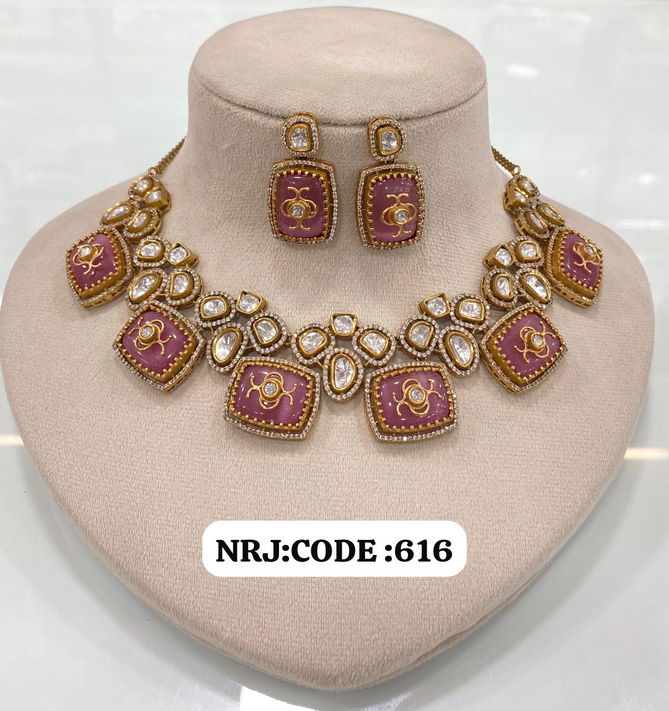 Brass High Gold Kundan Bridal Jewellery Hasadi Set Wholesale Shop In Surat
